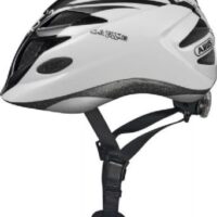 Abus Hubble Hjelm m. LED lys, Black White