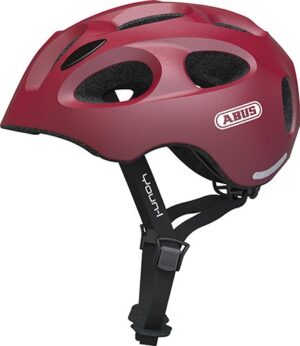 Abus Youn-I Hjelm m. LED lys - Cherry Red