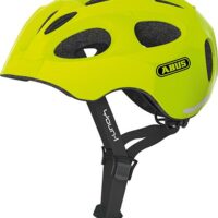 Abus Youn-I Hjelm m. LED lys - Neon Yellow