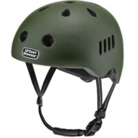 Army Grøn letvægts cykelhjelm med magnetlås og reflekser, UrbanWinner Army Green